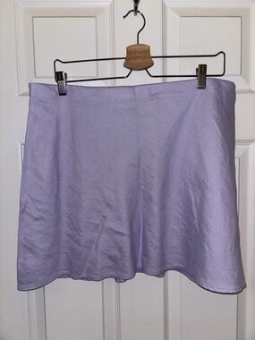 Anthropology Lavender Women's Mini Skirt - XL